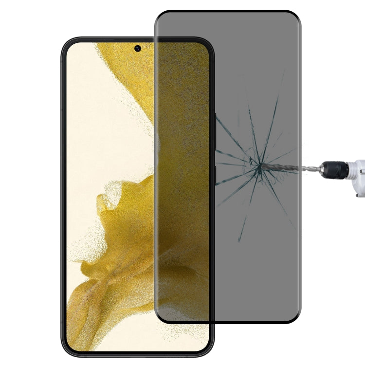 3D Curved Edge Privacy Tempered Glass Film, without Fingerprint Unlocking, For Samsung Galaxy S22 5G, For Samsung Galaxy S22+ 5G, For Samsung Galaxy S22 Ultra 5G