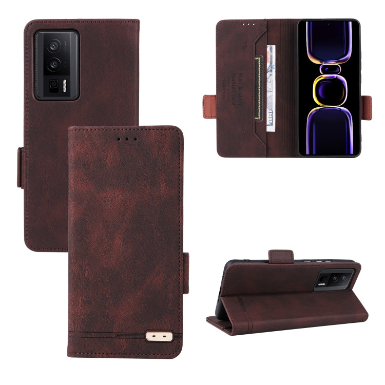Magnetic Clasp Leather Phone Case, For Xiaomi Redmi Note 13 Pro 5G, For Xiaomi Redmi 12 4G Foreign / 5G, For Xiaomi Redmi 12 4G, For Xiaomi Poco F5 Pro / Redmi K60, For Xiaomi Redmi Note 12S 4G, For Xiaomi Redmi Note 12 4G