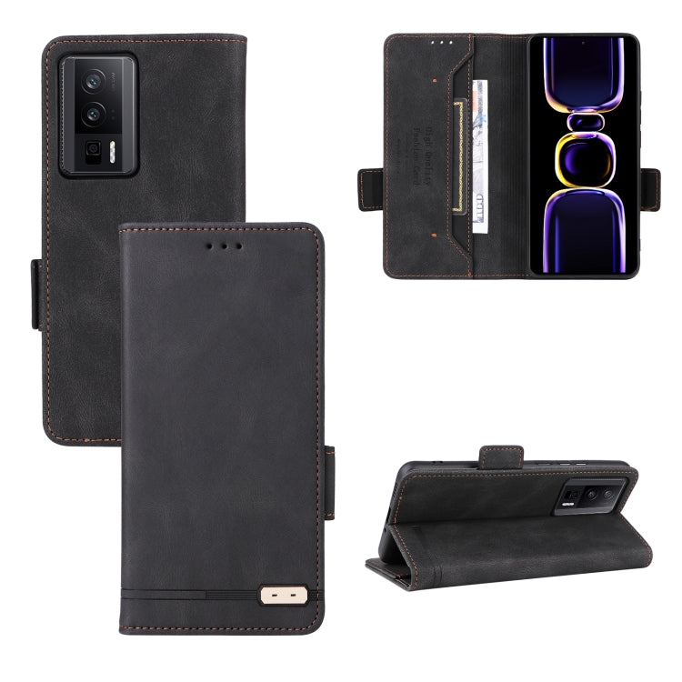 Magnetic Clasp Leather Phone Case, For Xiaomi Redmi Note 13 Pro 5G, For Xiaomi Redmi 12 4G Foreign / 5G, For Xiaomi Redmi 12 4G, For Xiaomi Poco F5 Pro / Redmi K60, For Xiaomi Redmi Note 12S 4G, For Xiaomi Redmi Note 12 4G
