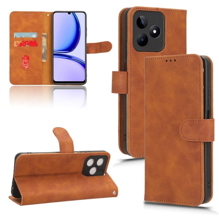 Skin Feel Magnetic Flip Leather Phone Case, For Realme 11 5G / 11X 5G, For Realme C53 4G, For Realme 11, For Realme 11 Pro / 11 Pro+, For Realme C65 4G