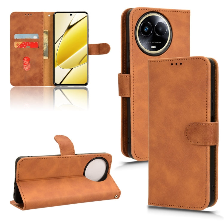 Skin Feel Magnetic Flip Leather Phone Case, For Realme 11 5G / 11X 5G, For Realme C53 4G, For Realme 11, For Realme 11 Pro / 11 Pro+, For Realme C65 4G