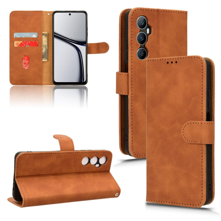 Skin Feel Magnetic Flip Leather Phone Case, For Realme 11 5G / 11X 5G, For Realme C53 4G, For Realme 11, For Realme 11 Pro / 11 Pro+, For Realme C65 4G