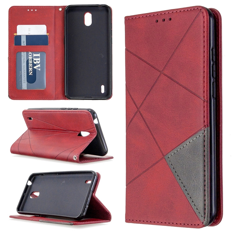 Rhombus Texture Horizontal Flip Magnetic Leather Case with Holder & Card Slots & Wallet, For LG K61, For Nokia 1.3