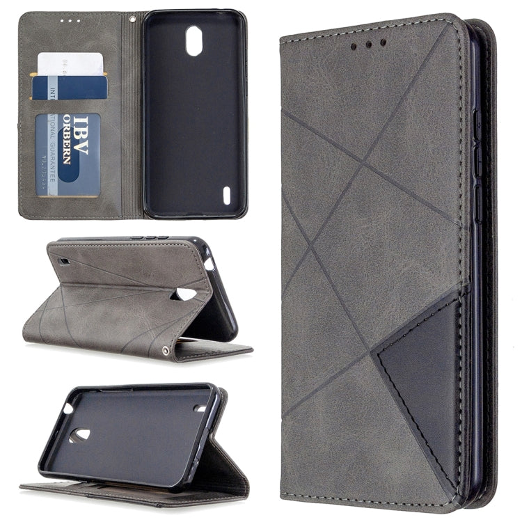 Rhombus Texture Horizontal Flip Magnetic Leather Case with Holder & Card Slots & Wallet, For LG K61, For Nokia 1.3