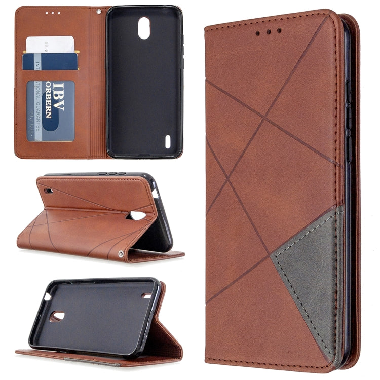 Rhombus Texture Horizontal Flip Magnetic Leather Case with Holder & Card Slots & Wallet, For LG K61, For Nokia 1.3