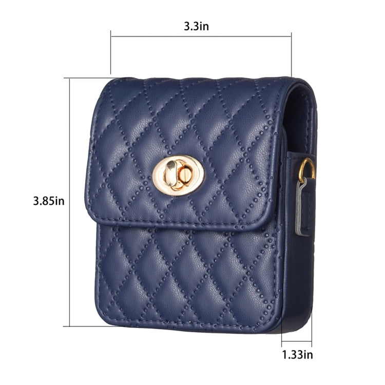 BFB03 Diamond Lattice Magnetic Leather Phone Case, For Samsung Galaxy Z Flip3/Flip4/Flip5/Flip6