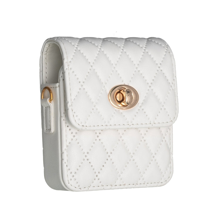 BFB03 Diamond Lattice Magnetic Leather Phone Case, For Samsung Galaxy Z Flip3/Flip4/Flip5/Flip6
