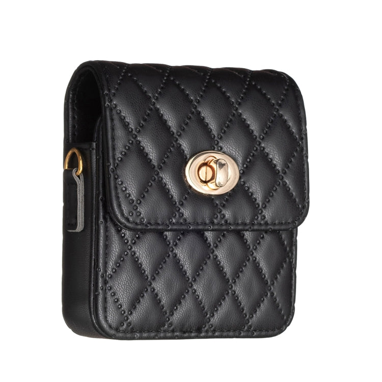 BFB03 Diamond Lattice Magnetic Leather Phone Case, For Samsung Galaxy Z Flip3/Flip4/Flip5/Flip6
