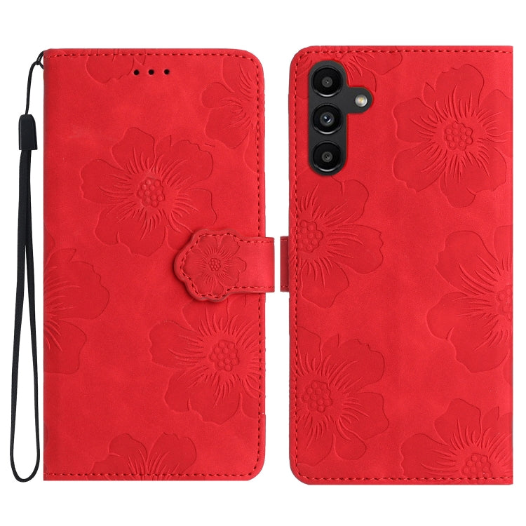 Flower Embossing Pattern Leather Phone Case, For Samsung Galaxy A12, For Samsung Galaxy A13 4G, For Samsung Galaxy A13 5G, For Samsung Galaxy A14 5G, For Samsung Galaxy A20 / A30, For Samsung Galaxy A20e, For Samsung Galaxy A20s, For Samsung Galaxy A21...