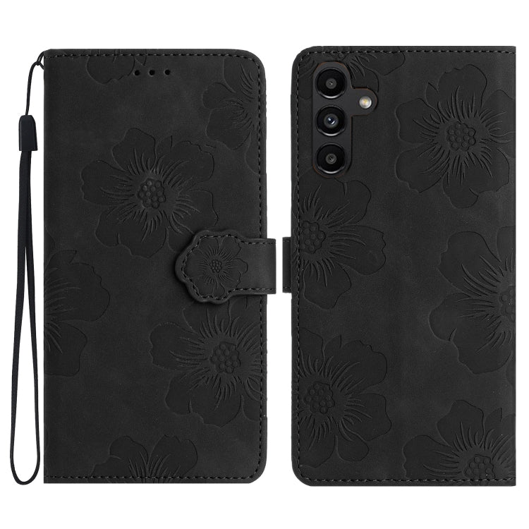 Flower Embossing Pattern Leather Phone Case, For Samsung Galaxy A42 5G, For Samsung Galaxy A50, For Samsung Galaxy A51 4G, For Samsung Galaxy A52 5G, For Samsung Galaxy A53 5G, For Samsung Galaxy A54 5G, For Samsung Galaxy A70, For Samsung Galaxy A71 4...