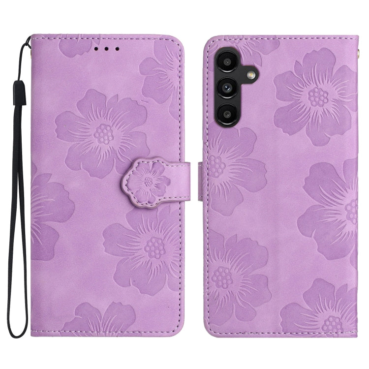Flower Embossing Pattern Leather Phone Case, For Samsung Galaxy S24 Ultra 5G, For Samsung Galaxy A35 5G, For Samsung Galaxy A02s / F02s 164, For Samsung Galaxy A15, For Samsung Galaxy A25 5G, For Samsung Galaxy A05, For Samsung Galaxy S23 FE 5G        ...