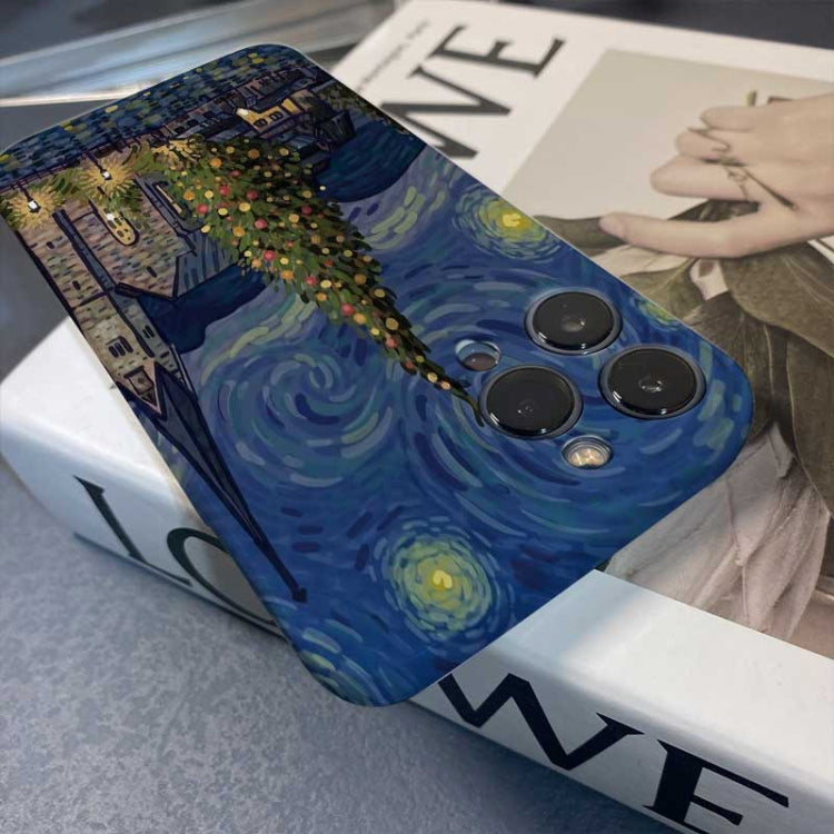 Precise Hole Oil Painting Pattern PC Phone Case, For iPhone 14, For iPhone 14 Pro, For iPhone 14 Pro Max, For iPhone SE 2022 / 2020 / 8 / 7, For iPhone 13 Pro Max
