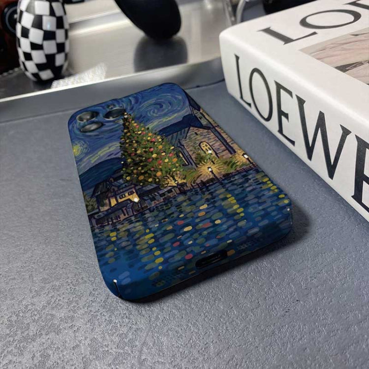 Precise Hole Oil Painting Pattern PC Phone Case, For iPhone 12 Pro, For iPhone 12 mini, For iPhone 11 Pro Max, For iPhone 11, For iPhone 11 Pro