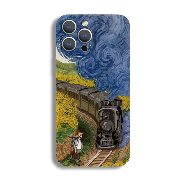 Precise Hole Oil Painting Pattern PC Phone Case, For iPhone X / XS, For iPhone XR, For iPhone XS Max, For iPhone 8 Plus / 7 Plus
