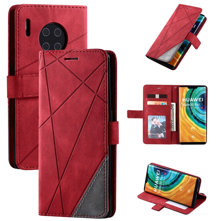 Skin Feel Splicing Horizontal Flip Leather Case with Holder & Card Slots & Wallet & Photo Frame, For Huawei Mate 30 Pro, For Huawei Mate 30, For Huawei P30 Pro, For  Huawei Mate 30 Lite, For Huawei P20 Lite, For Huawei P30, For Huawei P30 Lite         ...