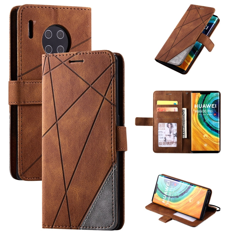 Skin Feel Splicing Horizontal Flip Leather Case with Holder & Card Slots & Wallet & Photo Frame, For Huawei Mate 30 Pro, For Huawei Mate 30, For Huawei P30 Pro, For  Huawei Mate 30 Lite, For Huawei P20 Lite, For Huawei P30, For Huawei P30 Lite         ...