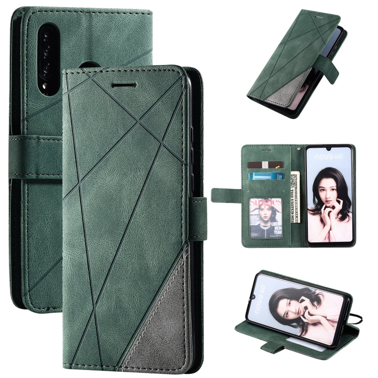 Skin Feel Splicing Horizontal Flip Leather Case with Holder & Card Slots & Wallet & Photo Frame, For Huawei Mate 30 Pro, For Huawei Mate 30, For Huawei P30 Pro, For  Huawei Mate 30 Lite, For Huawei P20 Lite, For Huawei P30, For Huawei P30 Lite         ...