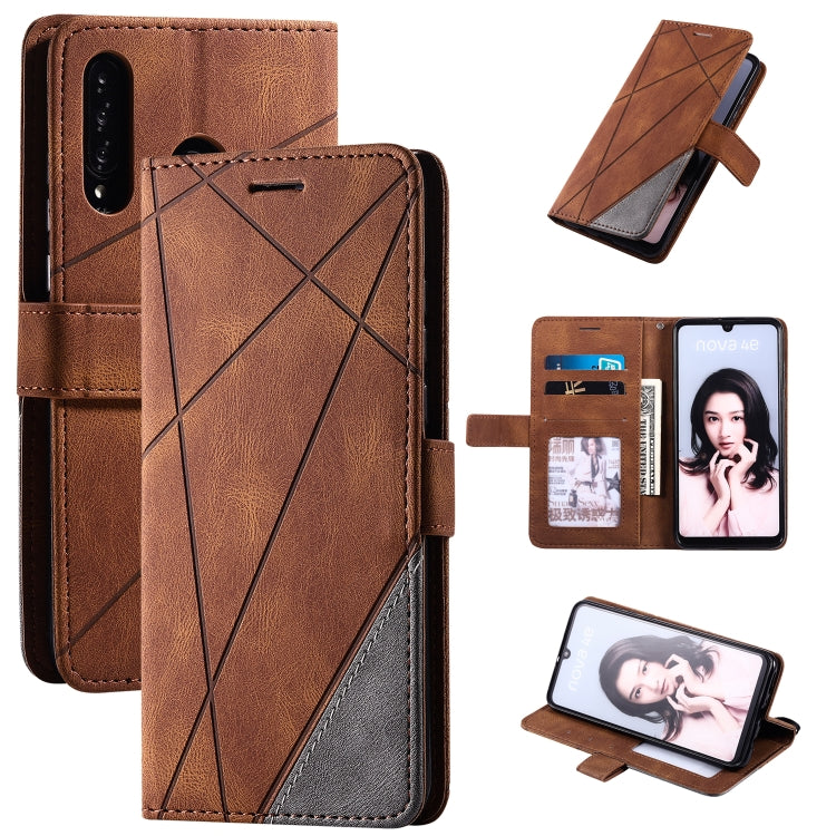Skin Feel Splicing Horizontal Flip Leather Case with Holder & Card Slots & Wallet & Photo Frame, For Huawei Mate 30 Pro, For Huawei Mate 30, For Huawei P30 Pro, For  Huawei Mate 30 Lite, For Huawei P20 Lite, For Huawei P30, For Huawei P30 Lite         ...
