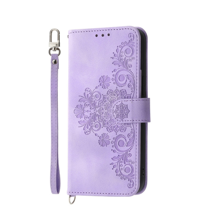 Skin Feel Flowers Embossed Wallet Leather Phone Case, For Realme C53, For Realme 11 Pro 5G / 11 Pro+ 5G