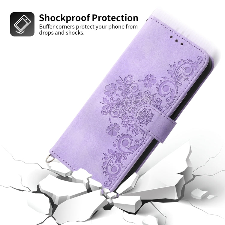 Skin Feel Flowers Embossed Wallet Leather Phone Case, For Realme C53, For Realme 11 Pro 5G / 11 Pro+ 5G