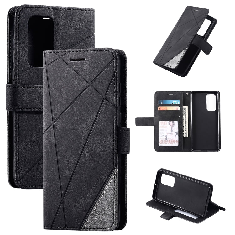 Skin Feel Splicing Horizontal Flip Leather Case with Holder & Card Slots & Wallet & Photo Frame, For Huawei Mate 30 Pro, For Huawei Mate 30, For Huawei P30 Pro, For  Huawei Mate 30 Lite, For Huawei P20 Lite, For Huawei P30, For Huawei P30 Lite         ...