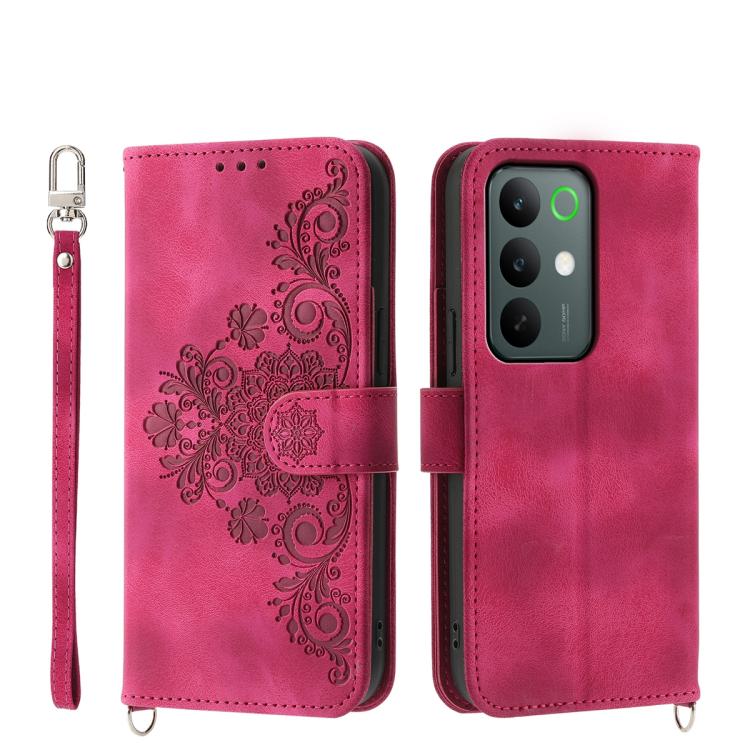 Skin Feel Flowers Embossed Wallet Leather Phone Case, For Realme 16T 5G, For Realme C100 4G, For Realme 16 5G, For Realme C85 5G / Realme 15x 5G, For Realme C85 Pro 4G, For Realme 15 5G / Realme 15 Pro 5G, For Realme 14 / Realme P3 5G, For Realme 14 Pr...