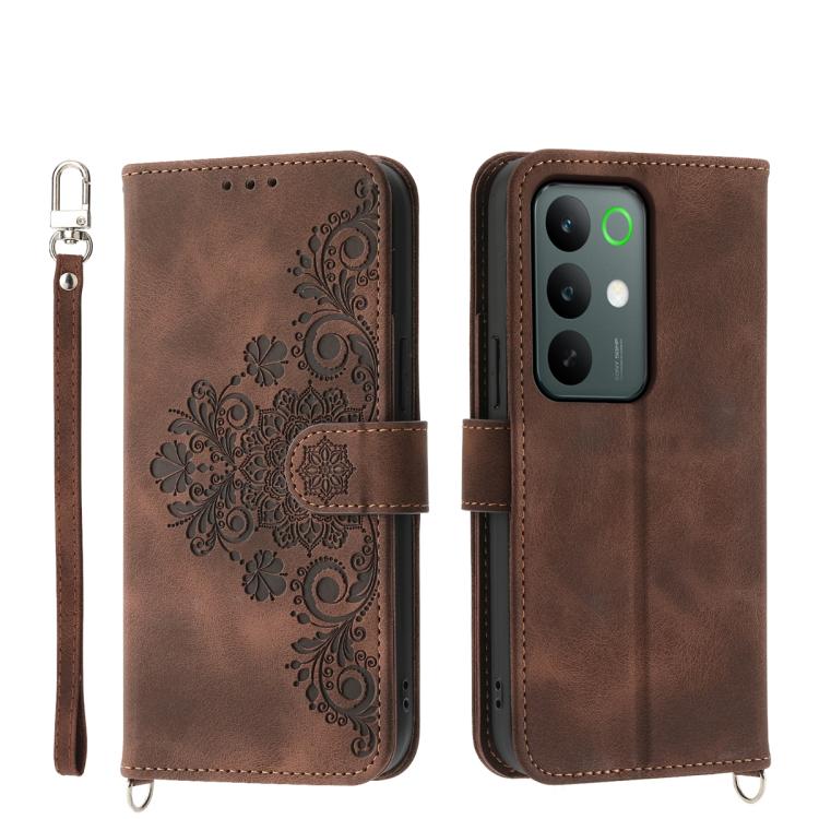 Skin Feel Flowers Embossed Wallet Leather Phone Case, For Realme C100 4G, For Realme 16 5G, For Realme C85 5G / Realme 15x 5G, For Realme C85 Pro 4G, For Realme 15 5G / Realme 15 Pro 5G, For Realme 14 / Realme P3 5G, For Realme 14 Pro+, For Realme 14 P...