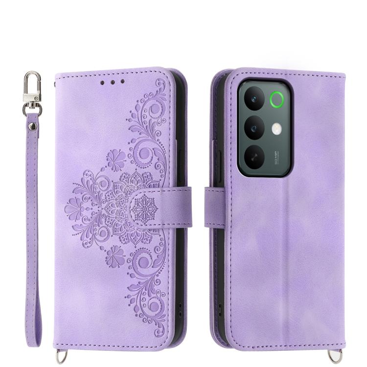 Skin Feel Flowers Embossed Wallet Leather Phone Case, For Realme C100 4G, For Realme 16 5G, For Realme C85 5G / Realme 15x 5G, For Realme C85 Pro 4G, For Realme 15 5G / Realme 15 Pro 5G, For Realme 14 / Realme P3 5G, For Realme 14 Pro+, For Realme 14 P...