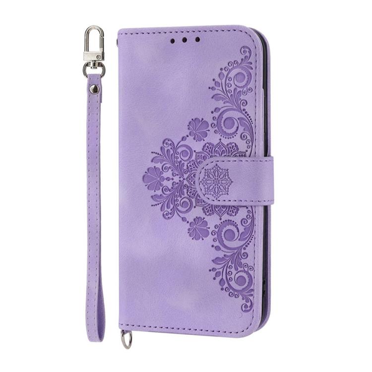 Skin Feel Flowers Embossed Wallet Leather Phone Case, For Realme C100 4G, For Realme 16 5G, For Realme C85 5G / Realme 15x 5G, For Realme C85 Pro 4G, For Realme 15 5G / Realme 15 Pro 5G, For Realme 14 / Realme P3 5G, For Realme 14 Pro+, For Realme 14 P...