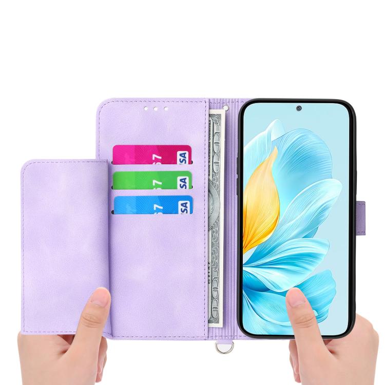 Skin Feel Flowers Embossed Wallet Leather Phone Case, For Realme C100 4G, For Realme 16 5G, For Realme C85 5G / Realme 15x 5G, For Realme C85 Pro 4G, For Realme 15 5G / Realme 15 Pro 5G, For Realme 14 / Realme P3 5G, For Realme 14 Pro+, For Realme 14 P...