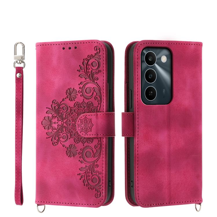 Skin Feel Flowers Embossed Wallet Leather Phone Case, For Realme 16T 5G, For Realme C100 4G, For Realme 16 5G, For Realme C85 5G / Realme 15x 5G, For Realme C85 Pro 4G, For Realme 15 5G / Realme 15 Pro 5G, For Realme 14 / Realme P3 5G, For Realme 14 Pr...