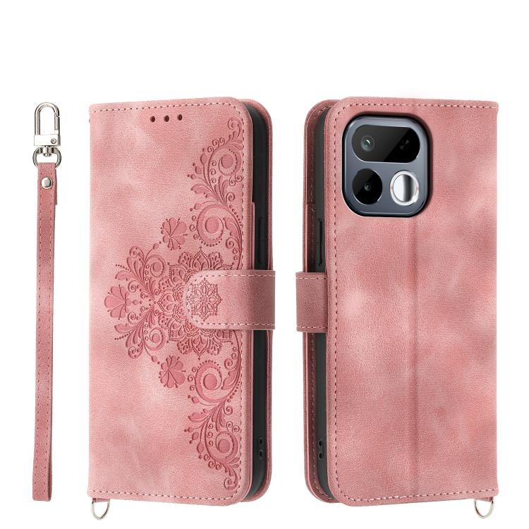 Skin Feel Flowers Embossed Wallet Leather Phone Case, For Realme 16T 5G, For Realme C100 4G, For Realme 16 5G, For Realme C85 5G / Realme 15x 5G, For Realme C85 Pro 4G, For Realme 15 5G / Realme 15 Pro 5G, For Realme 14 / Realme P3 5G, For Realme 14 Pr...