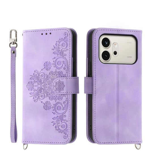 Skin Feel Flowers Embossed Wallet Leather Phone Case, For Honor 600 Global / 600 Pro Global, For Honor X9d 5G / X70 5G, For Honor X6c 4G / X5b / X5b Plus, For Honor 400 Pro Global 160.8mm, For Honor 400 Lite Global, For Honor 400 Global 156.5mm        ...