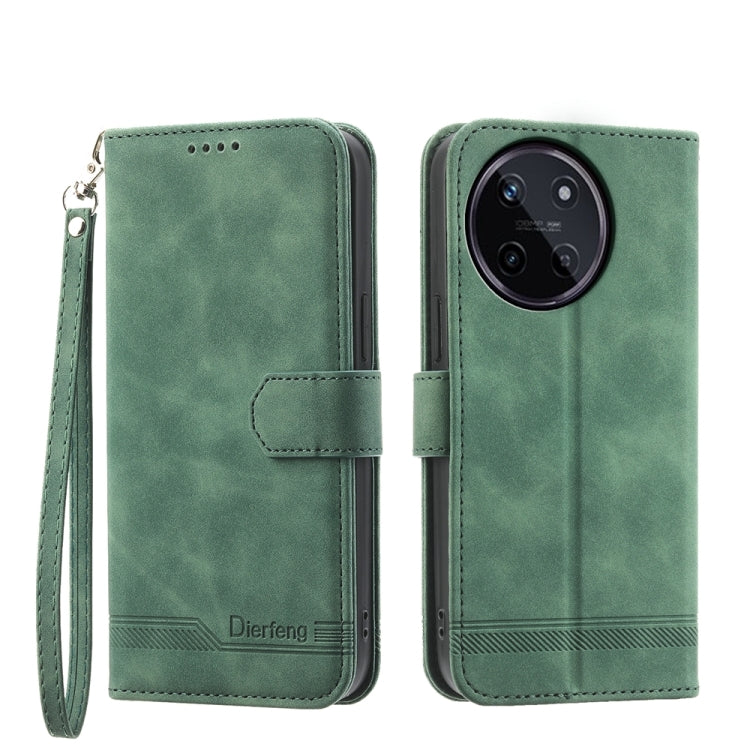 Dierfeng Dream Line TPU Hybrid PU Leather Phone Case, For Realme 14 Pro, For Realme C75 / Realme 14x, For Realme 13+, For Realme GT 6 Global, For Realme 12 5G, For Realme 12+, For Realme 12 Pro+, For Realme 11 4G