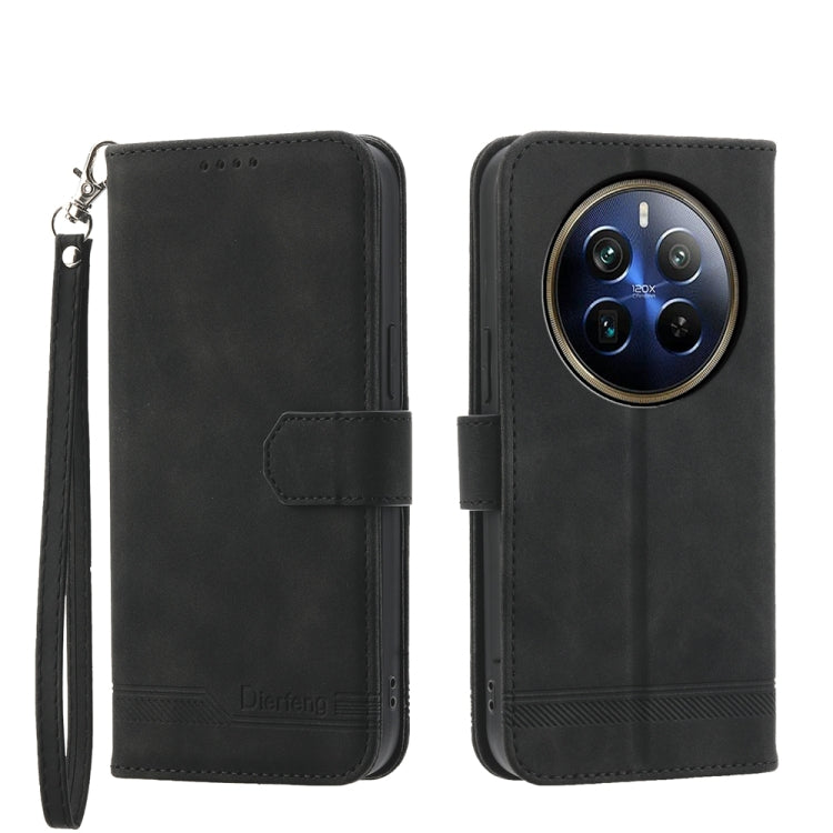 Dierfeng Dream Line TPU Hybrid PU Leather Phone Case, For Realme 14 Pro, For Realme C75 / Realme 14x, For Realme 13+, For Realme GT 6 Global, For Realme 12 5G, For Realme 12+, For Realme 12 Pro+, For Realme 11 4G
