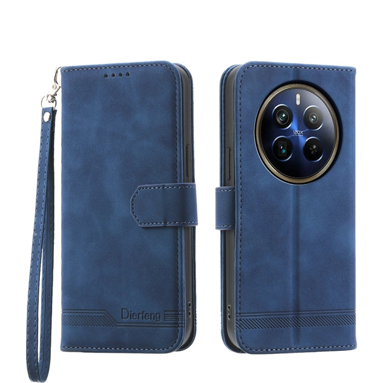 Dierfeng Dream Line TPU Hybrid PU Leather Phone Case, For Realme 14 Pro, For Realme C75 / Realme 14x, For Realme 13+, For Realme GT 6 Global, For Realme 12 5G, For Realme 12+, For Realme 12 Pro+, For Realme 11 4G