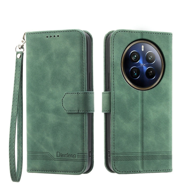 Dierfeng Dream Line TPU Hybrid PU Leather Phone Case, For Realme 14 Pro, For Realme C75 / Realme 14x, For Realme 13+, For Realme GT 6 Global, For Realme 12 5G, For Realme 12+, For Realme 12 Pro+, For Realme 11 4G