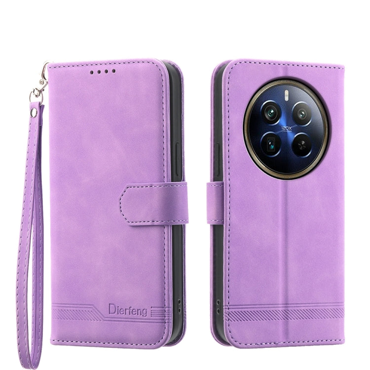 Dierfeng Dream Line TPU Hybrid PU Leather Phone Case, For Realme 14 Pro, For Realme C75 / Realme 14x, For Realme 13+, For Realme GT 6 Global, For Realme 12 5G, For Realme 12+, For Realme 12 Pro+, For Realme 11 4G