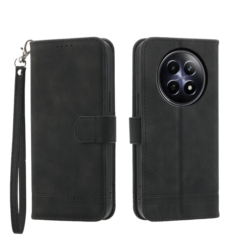 Dierfeng Dream Line TPU Hybrid PU Leather Phone Case, For Realme 14 Pro, For Realme C75 / Realme 14x, For Realme 13+, For Realme GT 6 Global, For Realme 12 5G, For Realme 12+, For Realme 12 Pro+, For Realme 11 4G