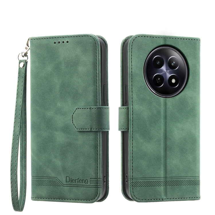 Dierfeng Dream Line TPU Hybrid PU Leather Phone Case, For Realme 14 Pro, For Realme C75 / Realme 14x, For Realme 13+, For Realme GT 6 Global, For Realme 12 5G, For Realme 12+, For Realme 12 Pro+, For Realme 11 4G