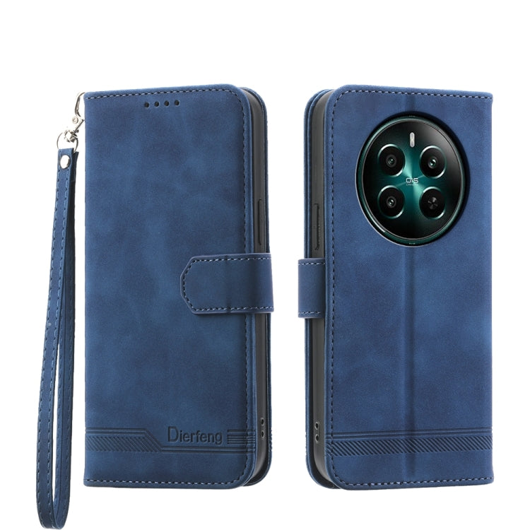 Dierfeng Dream Line TPU Hybrid PU Leather Phone Case, For Realme 14 Pro, For Realme C75 / Realme 14x, For Realme 13+, For Realme GT 6 Global, For Realme 12 5G, For Realme 12+, For Realme 12 Pro+, For Realme 11 4G