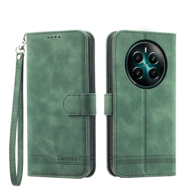 Dierfeng Dream Line TPU Hybrid PU Leather Phone Case, For Realme 14 Pro, For Realme C75 / Realme 14x, For Realme 13+, For Realme GT 6 Global, For Realme 12 5G, For Realme 12+, For Realme 12 Pro+, For Realme 11 4G
