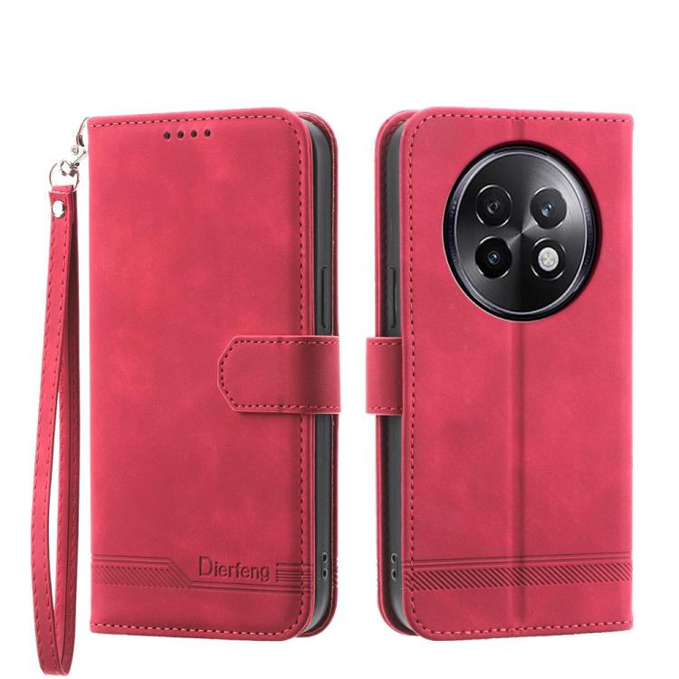 Dierfeng Dream Line TPU Hybrid PU Leather Phone Case, For Realme 14 Pro, For Realme C75 / Realme 14x, For Realme 13+, For Realme GT 6 Global, For Realme 12 5G, For Realme 12+, For Realme 12 Pro+, For Realme 11 4G