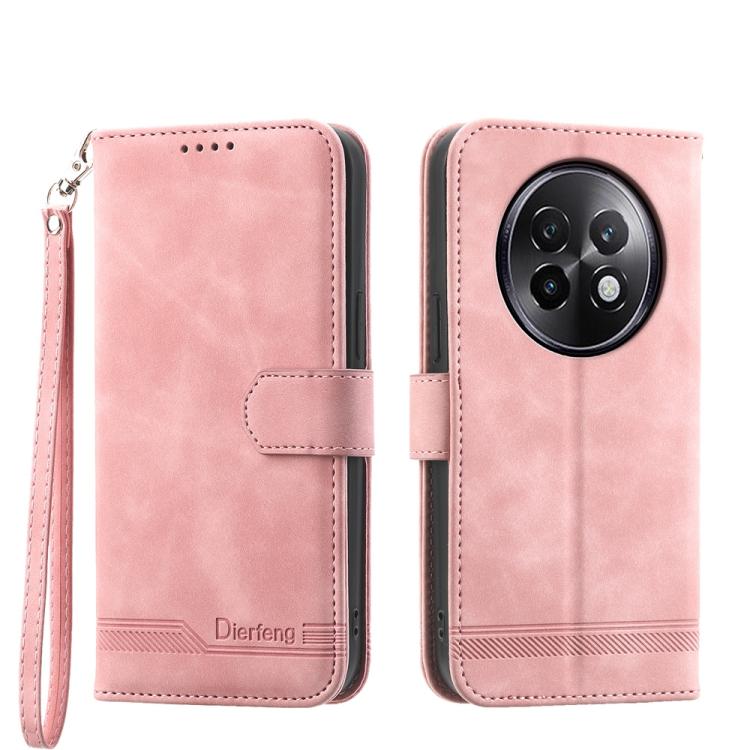 Dierfeng Dream Line TPU Hybrid PU Leather Phone Case, For Realme 14 Pro, For Realme C75 / Realme 14x, For Realme 13+, For Realme GT 6 Global, For Realme 12 5G, For Realme 12+, For Realme 12 Pro+, For Realme 11 4G