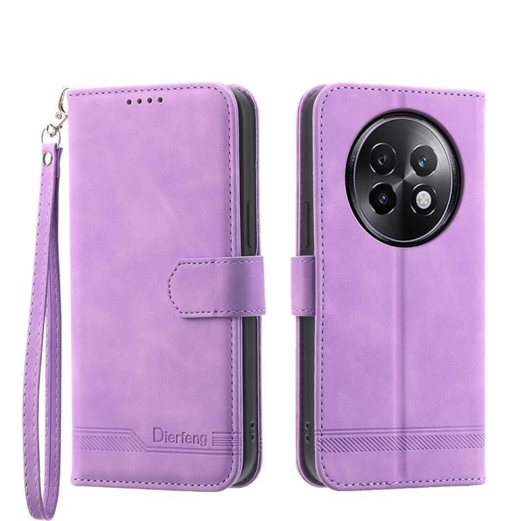 Dierfeng Dream Line TPU Hybrid PU Leather Phone Case, For Realme 14 Pro, For Realme C75 / Realme 14x, For Realme 13+, For Realme GT 6 Global, For Realme 12 5G, For Realme 12+, For Realme 12 Pro+, For Realme 11 4G