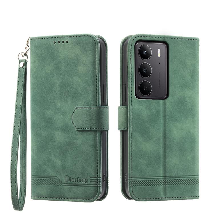 Dierfeng Dream Line TPU Hybrid PU Leather Phone Case, For Realme 14 Pro, For Realme C75 / Realme 14x, For Realme 13+, For Realme GT 6 Global, For Realme 12 5G, For Realme 12+, For Realme 12 Pro+, For Realme 11 4G