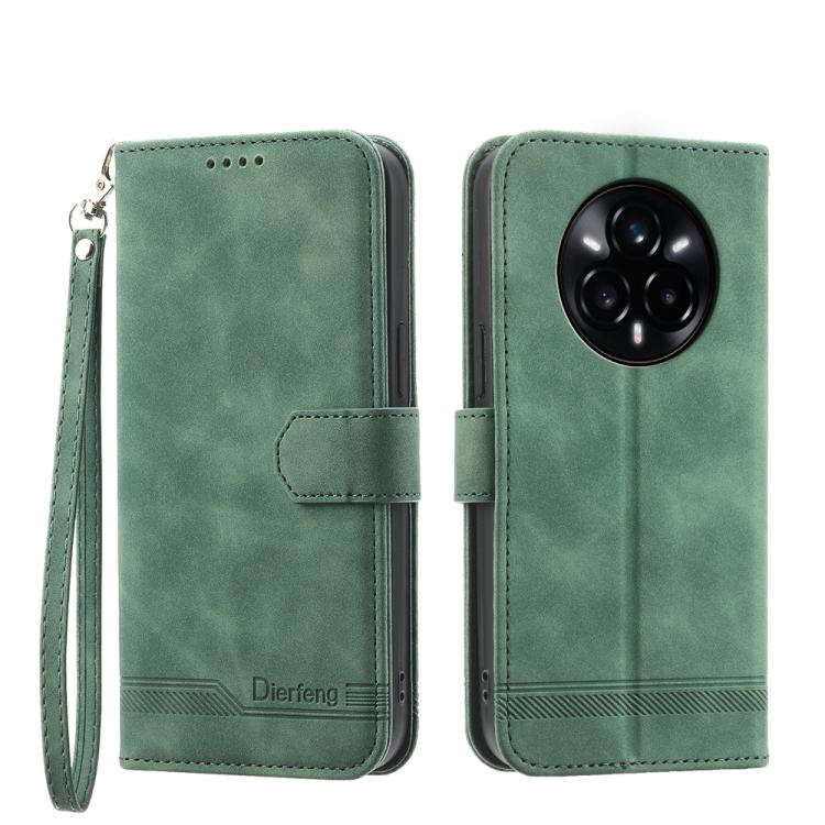 Dierfeng Dream Line TPU Hybrid PU Leather Phone Case, For Realme 14 Pro, For Realme C75 / Realme 14x, For Realme 13+, For Realme GT 6 Global, For Realme 12 5G, For Realme 12+, For Realme 12 Pro+, For Realme 11 4G