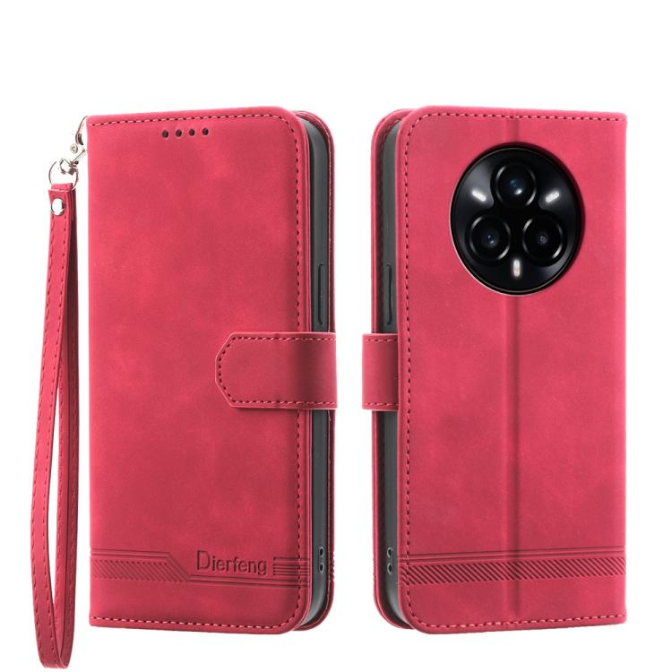Dierfeng Dream Line TPU Hybrid PU Leather Phone Case, For Realme C100 4G, For Realme 16 5G, For Realme C85 5G / Realme 15x 5G, For Realme C85 Pro 4G, For Realme 15T 5G, For Realme 15 5G / Realme 15 Pro 5G, For Realme 14 / Realme P3 5G, For Realme 14 Pro+