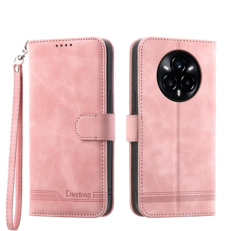 Dierfeng Dream Line TPU Hybrid PU Leather Phone Case, For Realme C100 4G, For Realme 16 5G, For Realme C85 5G / Realme 15x 5G, For Realme C85 Pro 4G, For Realme 15T 5G, For Realme 15 5G / Realme 15 Pro 5G, For Realme 14 / Realme P3 5G, For Realme 14 Pro+