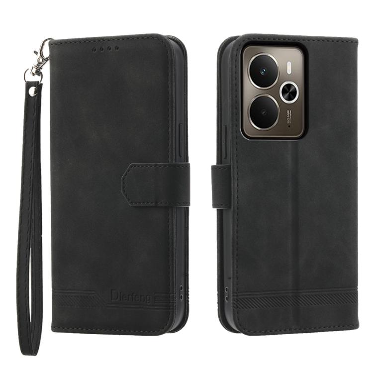 Dierfeng Dream Line TPU Hybrid PU Leather Phone Case, For Realme C100 4G, For Realme 16 5G, For Realme C85 5G / Realme 15x 5G, For Realme C85 Pro 4G, For Realme 15T 5G, For Realme 15 5G / Realme 15 Pro 5G, For Realme 14 / Realme P3 5G, For Realme 14 Pro+